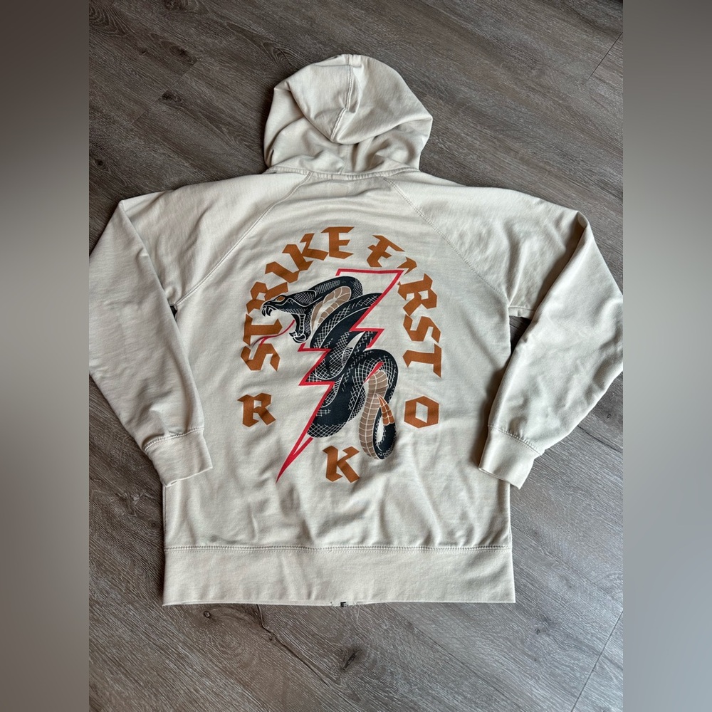 WWE Authentic Randy Orton RKO Snake Full Zip Hoodie Adult Small